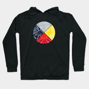 Tie dye medicine wheel Hoodie